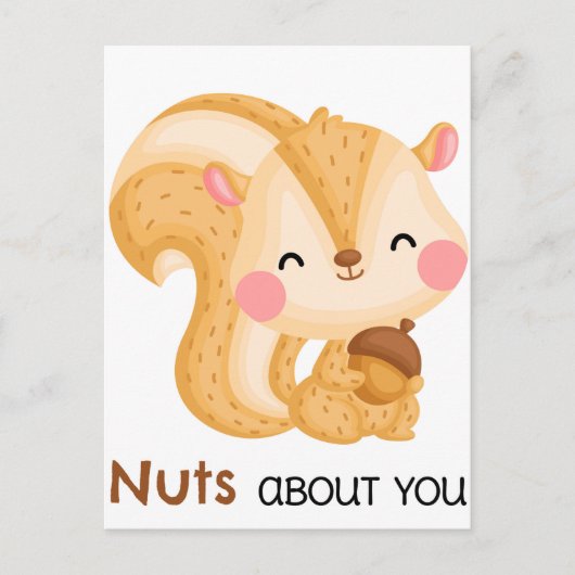 Süßes Eichhörnchen Postkarte (Vorderseite)