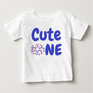 Süßes Ein Feuerwerk zum 1. Geburtstag Baby T-shirt