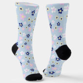 Süßes einfaches Blumenmuster Socken (Gewinkelt)