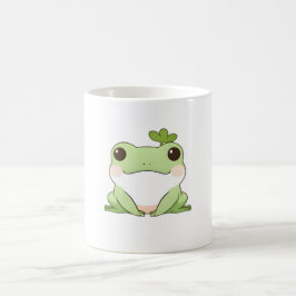 Süßes einfaches Chibi-Frosch-Natur-Kawaii-Design Kaffeetasse