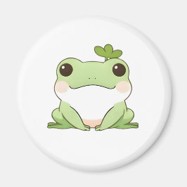 Süßes einfaches Chibi-Frosch-Natur-Kawaii-Design Magnet