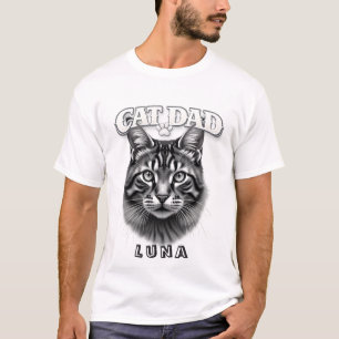 Süßes einfaches Design, benutzerdefinierter Katzen T-Shirt