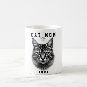 Süßes einfaches Design, individuelle Katze Mama sc Kaffeetasse