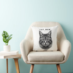 Süßes einfaches Design, individuelle Katze Mama sc Kissen