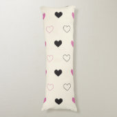 Süßes einfaches Herz-Muster Seitenschläferkissen (Vorderseite Vertikal)