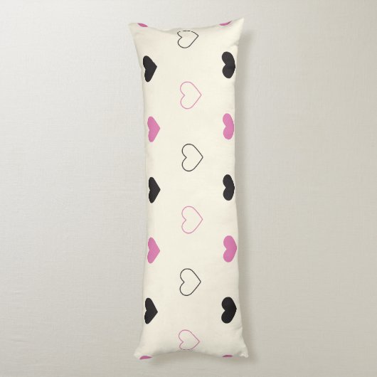 Süßes einfaches Herz-Muster Seitenschläferkissen (Rückseite (Vertikal))