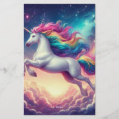 Süßes Einhorn Briefpapier (Rückseite)