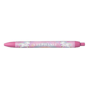 Süßes Einhorn-Design - Personalisierter Bleistift Kugelschreiber