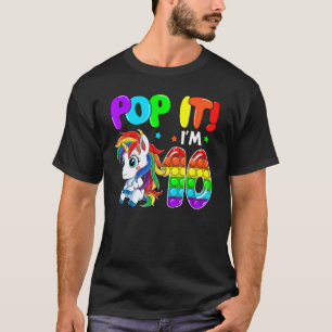 Süßes Einhorn Fidget Toys Pop It Ich bin 10 Kinder T-Shirt