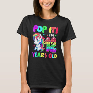 Süßes Einhorn Fidget Toys Pop It Ich bin 12 Kinder T-Shirt