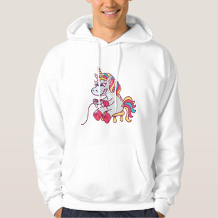 Süßes Einhorn-Gamer-Fantasy-Art Hoodie