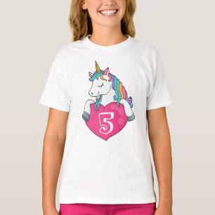 Süßes Einhorn Geburtstagsgeschenk für Mädchen zum T-Shirt