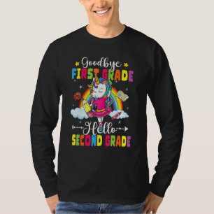 Süßes Einhorn Hallo 2. Klasse Zurück zur Schule T-Shirt