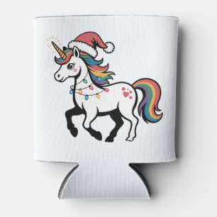Süßes Einhorn Hirsch Rentier Weihnachtslichter Lus Dosenkühler