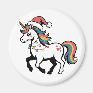 Süßes Einhorn Hirsch Rentier Weihnachtslichter Lus Magnet