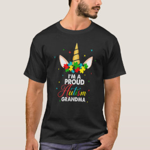 Süßes Einhorn Ich bin eine stolze Autismus-Oma Aut T-Shirt