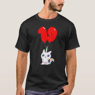 Süßes Einhorn-Katzchen  19. Geburtstag  Kinder-Bal T-Shirt