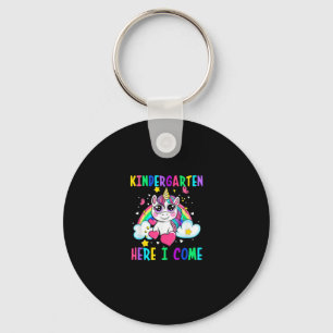 Süßes Einhorn Kindergarten Hier Komme Ich Schule K Schlüsselanhänger