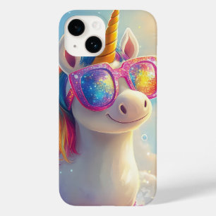 Süßes Einhorn mit Sonnenbrille: Magisch und Lustig Case-Mate iPhone 14 Hülle