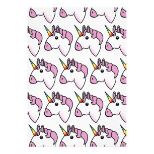 Süßes Einhorn-Muster Fotodruck