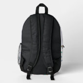 Süßes Einhorn Regenbogen Bedruckter Rucksack (Rückseite)