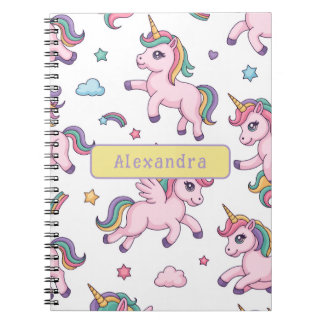 Süßes Einhorn Regenbogen Notizblock