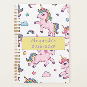 Süßes Einhorn Regenbogen Planer