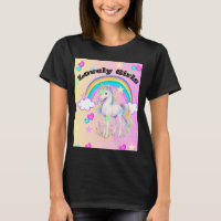 Süßes Einhorn Regenbogen Sterne & Herzen Magische