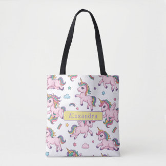 Süßes Einhorn Regenbogen Tasche