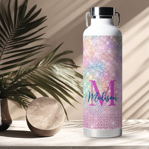 süßes Einhorn rosa falscher Glitter-Rhinestone-Mon Trinkflasche