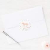 Süßes Einhorn Runder Aufkleber (Umschlag)