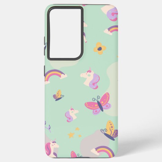 Süßes Einhorn Samsung Galaxy S21 Plus Hülle (Rückseite)
