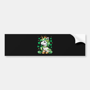 Süßes Einhorn Shamrock St. Patrick's Day Autoaufkleber