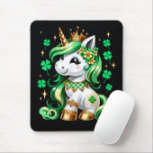 Süßes Einhorn Shamrock St. Patrick's Day Mousepad (Mit Mouse)