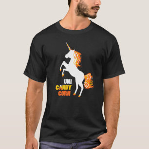 Süßes Einhorn Uni Candy Corn Halloween Magisches H T-Shirt