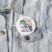 Süßes Einhorn Unicorn mit großen Augen Button (Beispiel)
