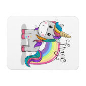Süßes Einhorn Unicorn mit großen Augen Magnet (Horizontal)