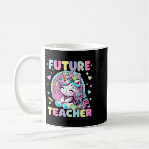Süßes Einhorn Zukunftslehrer-Klassenraum-Design Kaffeetasse