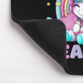 Süßes Einhorn-Zukunftslehrer-Klassenzimmer-Design Mousepad (Ecke)