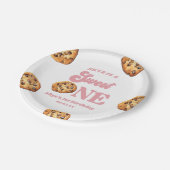 Süßes Einkochen und Milch 1. Geburtstag Party Pappteller (Schrägansicht)