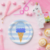 Süßes Eis 1. Geburtstag Party Blue Junge Pappteller (Party)