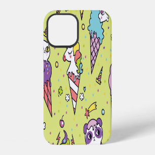 Süßes Eis im Tiermuster: Pop Cute iPhone 12 Hülle