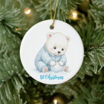 Süßes Eisbär-Ornament