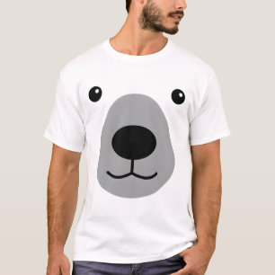 Süßes Eisbärengesicht Halloween-Kostüm Lustig T-Shirt