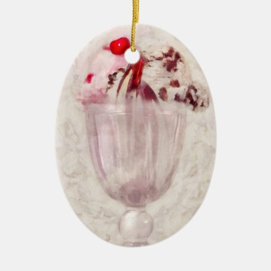 Süßes - Eiscreme - Eiscreme - Eiscreme - Sonnenblu Keramikornament (Vorne)