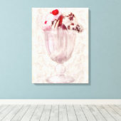 Süßes - Eiscreme - Eiscreme - Eiscreme - Sonnenblu Leinwanddruck (Insitu (Holzboden))