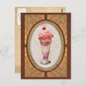 Süßes - Eiscreme - Eiscreme Floß Postkarte (Vorne/Hinten)