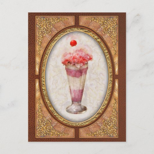 Süßes - Eiscreme - Eiscreme Floß Postkarte (Vorderseite)