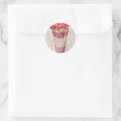 Süßes - Eiscreme - Eiscreme Floß Runder Aufkleber (Tasche)