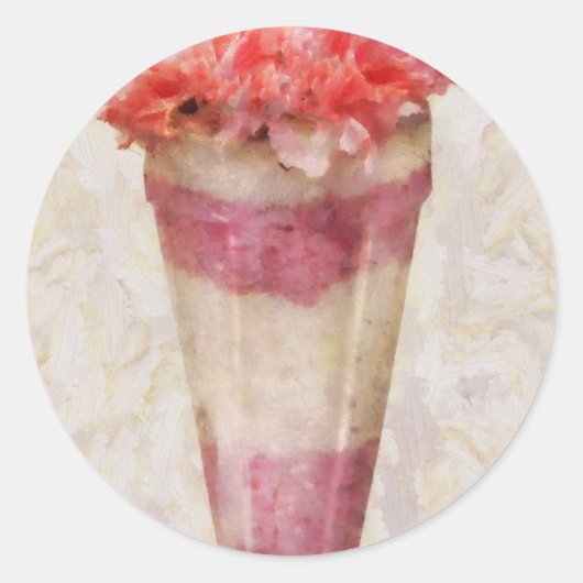 Süßes - Eiscreme - Eiscreme Floß Runder Aufkleber (Vorderseite)